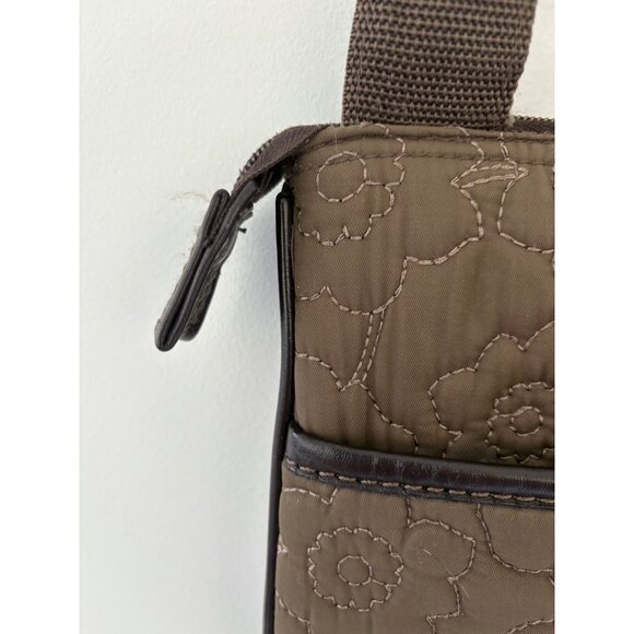Thirty-One‎ Brown Quilted Crossbody Bag W Adjustable Strap & Front Zipper Pocket - Picture 7 of 16